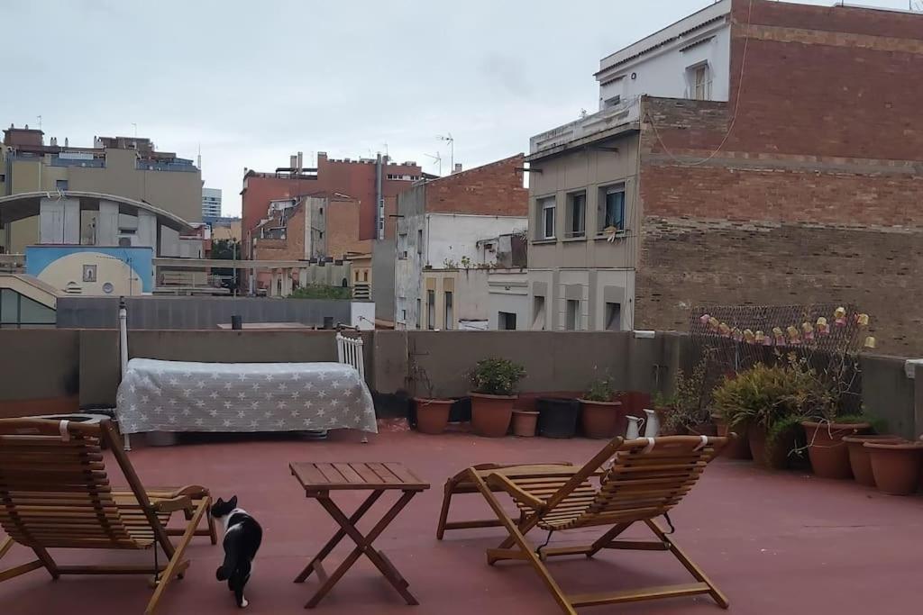 Small Room In Sants With Huge Terrace Барселона Екстериор снимка