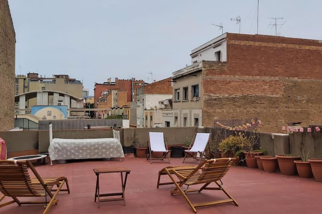 Small Room In Sants With Huge Terrace Барселона Екстериор снимка